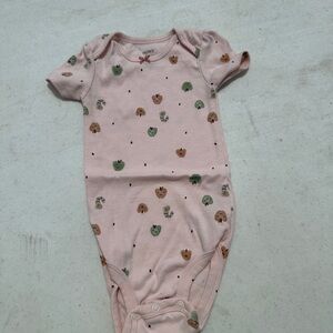 Carter's Pink Bodysuit with Cute Animal Print